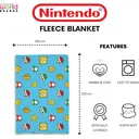 Character World Nintendo Super Mario Couverture polaire Sherpa – Mario Kart Drift, 100 x 150 cm, douce et chaude image 6