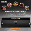 Atshark VS6615H Machine sous vide haute pression 5 en 1 avec 40 sacs sous vide image 1