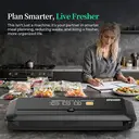 ATSHARK 5-In-1 Vacuum Sealer – High Pressure Touchscreen Design, Fast and Convenient, Includes 50 Vacuum Bags, Ideal for Home Food Preservation, Black, VS6621 image 7