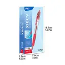 Deli 0,5 mm Gelroller, Büro-Schreibwaren, Rot, 12er-Pack image 6
