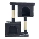 SONGMICS Cat Tree, Play Tower 101 cm, XL, House for Cats up to 20 kg, Large Platform, 2 Niches, Scratching Post, Dark Grey image 1