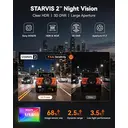 WOLFBOX Caméra embarquée 3 canaux pour voiture, caméra avant 4K + caméra intérieure 1080P + caméra arrière 2,5K, Wi-Fi 5,8 GHz et GPS, écran tactile, commande vocale image 3