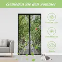 Insektenschutz-Vorhang Fliegengitter Balkontür,Fliegenvorhang Magnetisch 90x210CM, Moskitonetz Tür Ohne Bohren,für Balkontür und Terrassentür Kellertür Kinderleichte Klebemontage 90x210cm image 1