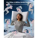 MENDALE Coussin à mémoire de forme ergonomique et respirant - 42 x 70 x 10 cm image 1