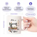 Alphynix 1 Mug blanc 33cl avec jeu de mots "JE SERAI DANS MON atelier" & articles de couture détaillés, cadeau de Noël ou Thanksgiving fantaisiste pour artisans créatifs,Le cadeau de la saint-valentin, cadeau d’anniversaire image 7