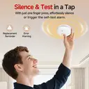 HEIMAN Smoke Detector, 10 Year Fire Alarm, EN 14604 Certified, Photoelectric Smoke Detector, Lithium Long Term Battery, Fire Detector, 85 dB Alarm (Pack of 3) image 1
