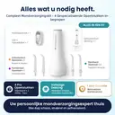 BAIR CARE M11 Waterflosser met UV-Sanitisatie (99.9% Bacteriële Verwijdering), 360 ml Extra Grote Tank, Opbergruimte voor Mondstukken, USB-C Oplaadbaar, 30 Dagen Batterijduur, 4 Reinigingsmodi, IPX8 Waterdicht voor Beugels & Reizen image 7
