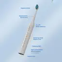 Sunluxy Sonic Electric Toothbrush – 5 Cleaning Modes, 40,000 VPM, 60-Day Battery Life, Rechargeable Travel Electric Toothbrush, Includes 8 Brush Heads, Smart Timer, T5 White image 8