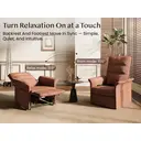 FLEXISPOT Elektrische Relaxstoel met Verstelbare Rugleuning – Verstelbare TV-stoel, Fauteuil met Ligfunctie, 105°–155° Verstelbare Rugleuning – Ergonomische Relaxfauteuil, Khaki image 2