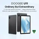 DOOGEE U11 11 Inch Android 15 Tablet with Gemini AI, 16GB+128GB/2TB, 5G WiFi, Bluetooth 5.0, Black image 1