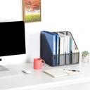 Senhoglb Porte-revues de bureau A4 en métal - Noir - Offre annuelle - Cadeaux phares image 6