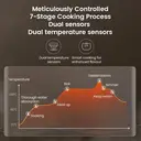 ochama 4L Rice Cooker, Smart Multifunctional, Quick Cooking for 3-4 People, Household Rice Cooker, Non-Stick Spherical Thickened Inner Pot, For Cooking Congee, Soup, Cake, Wood-Fired Rice image 6