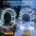 Vivreal 2PCS Solar Copper Wire String Lights – 8M (26 ft) 80 LEDs Cool White, Waterproof Outdoor Fairy Lights for Garden, Patio & Holiday Decoration, New Year Sale , Top gift picks image 5