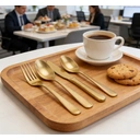 Unique Plastic Cutlery, Gold, 18 pack image 1