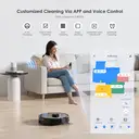 Lubluelu SL60MAX Robot aspirateur avec station de vidage 3-en-1 4000 Pa, fonction lavage, navigation laser et contrôle via application image 5