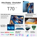 Teclast T70 Tablet: 14" 2.2K 2240*1400,Android 15,MTK Helio G100 bis 2,2 GHz,20 GB RAM(8+12GB virtuell)+128GB,Dual-SIM 4G+Wi-Fi 5G,8MP+13MP,10,000mAh,18W PD,BT,GPS.Widevine L1,2026 image 4