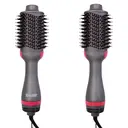 Bauer Hot Air Blow Dry Brush. 1200W Ionic Oval Volumiser, Fast Styling for Medium to Long Hair, Hair Dryer Brush, Grey image 3
