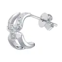 ALAIN MICHAL Intertwine Boucles d'oreilles argent 925 avec cadeau spécial Saint-Valentin image 1