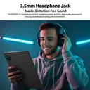 DOOGEE U11 PRO Android Tablets, 30GB RAM + 256GB ROM/2TB, Unisoc T7200 Octa-Core 11 Inch Tablet, 8580mAh Large Battery, 90Hz IPS Screen, 13MP+5MP Camera, Widevine L1/3.5mm Jack/Face Unlock/FM/OTG, Black image 7