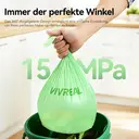 Vivreal Abbaubarer Müllbeutel – Grün 10 l (100 Stück) | TÜV & BPP Doppelzertifizierung, superrobust, auslaufsicher, umweltfreundlicher Müllbeutel aus Maisstärke image 3
