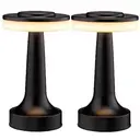 Lampe de table sans fil, lampe de bureau LED portable, éclairage d’ambiance de bureau, veilleuse avec intensité variable et n image 0
