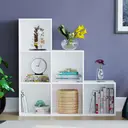 Vida Designs Bookcase Durham Staircase 6 Cube White image 0