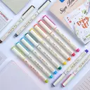 WRITECH Arts Sign Brush Pen 12 Assorted Vibrant Colors image 2