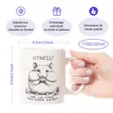 Alphynix 1 Mug blanc 33cl avec jeu de mots "Fitness : un cookie entier dans ma bouche" et hamster mignon, cadeau de Noël ou Thanksgiving spirituel pour gourmets,Le cadeau de la saint-valentin, cadeau d’anniversaire image 7