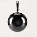COOKER KING Poêle wok en acier carbone avec couvercle en verre - 30 cm image 2