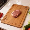 Zimatic Lot de 3 planches à découper de tailles assorties en bambou image 8