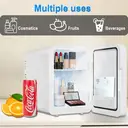 EAFC Portable Mini Car Fridge 6L Mirror Cosmetic Ice Box Heat Preservation Cooling Two-In-One Small Size Energy-conservation Personal Care Appliance image 4
