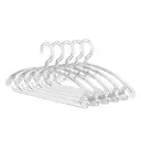 JORDAN&JUDY Household Transparent Non-Slip Plastic Hanger Anti-Slip No Shoulder Bumps 15 pcs image 0