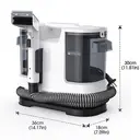 Lubluelu V8 Corded Carpet Cleaner with 15000 Pa Suction, 1400W Hot Water Upholstery & Stain Cleaner Machine, Large Tank and Long Power Cord for Carpets, Sofa, Auto Interiors|Includes 9 Accessories|44x33x20cm|4.2KG image 7