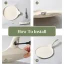 Redchef Starlight Series 26cm Pancake Crepe Pan, White Exterior & Interior image 5