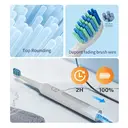 Sunluxy Sonic Electric Toothbrush – 5 Cleaning Modes, 40,000 VPM, 60-Day Battery Life, Rechargeable Travel Electric Toothbrush, Includes 8 Brush Heads, Smart Timer, T5 White image 5