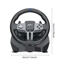 PXN Volant de jeu, rotation - 270 °/900 °, pédalier - 3 vitesses, levier de vitesses manuel - 6+1, vibrations double moteur, indicateurs RGB, multiplateforme, modèle V9 Gen2 image 8