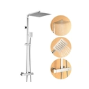 Ensemble de douche en acier inoxydable avec thermostat, hauteur réglable 96,5-130CM image 0