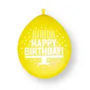 Unique Party Happy Birthday Latex Balloons, 22.5cm, 10 Pack image 7