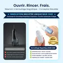 BAIR CARE V6 Hydropulseur Portable de Poche avec Réservoir Magnétique Innovant, Mode Jet Pression, Autonomie 30 Jours, Rechargeable USB, Étanche IPX7, Idéal pour les Voyages, la Maison & les Soins Buccaux Quotidiens image 3