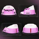 AIYAPLAY Kids Bumper Car 12V Waltz Car Ride on Toy 360° Rotation with Remote Control, Dual Joystick, Music, USB, LED Lights, image 2