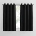 PONY DANCE Rideaux occultants à œillets, 117 x 137 cm, 2 panneaux, noir image 1