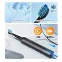 Sunluxy Sonic Electric Toothbrush – 5 Cleaning Modes, 40,000 VPM, 60-Day Battery Life, Rechargeable Travel Electric Toothbrush, Includes 8 Brush Heads, Smart Timer, T5 Black image 5