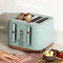 Haden Dorchester 4 Slice Toaster, Digital Browning Control, Sage Green, Coated Stainless Steel - 201287 image 2
