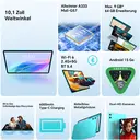 TECLAST P33 Tablet 10,1 Zoll, Android 15, 9GB (3GB+6GB Virtuell) RAM + 64GB ROM, WLAN, 6000mAh Akku, Tastaturhüllen-Set mit Bluetooth-Tastatur, Maus & Eingabestift image 6
