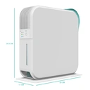 ecoair Vesto Specialist Dehumidifier – 400 ml/Day Extraction, 800ml Tank, Portable Quiet Design – White, Vesto image 7