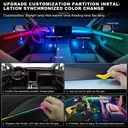 Dreamcolor Ruban LED en acrylique pour intérieur de voiture avec contrôle via application, RGB 14-en-1, 175 pouces, 593 LED néon et synchronisation musicale image 3