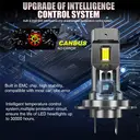 Bullvision H4 High and Low Beam H4 Bulbs, 6000K Cool White LED Light, 10000LM Brighter,1:1 Size Lights Bulb Plug and Play, Pack of 2 image 6