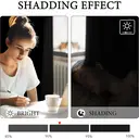 PONY DANCE Rideaux occultants à œillets, Largeur 66 x Hauteur 54 pouces, 2 panneaux, noir image 2