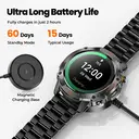 WalkerFit Sport Smartwatch-M6 Ultra-Black-2 Straps image 3