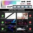 Dreamcolor Bandes LED pour intérieur de voiture en acrylique RGB avec contrôle via application, 6-en-1, 175 pouce et 600 LED image 5
